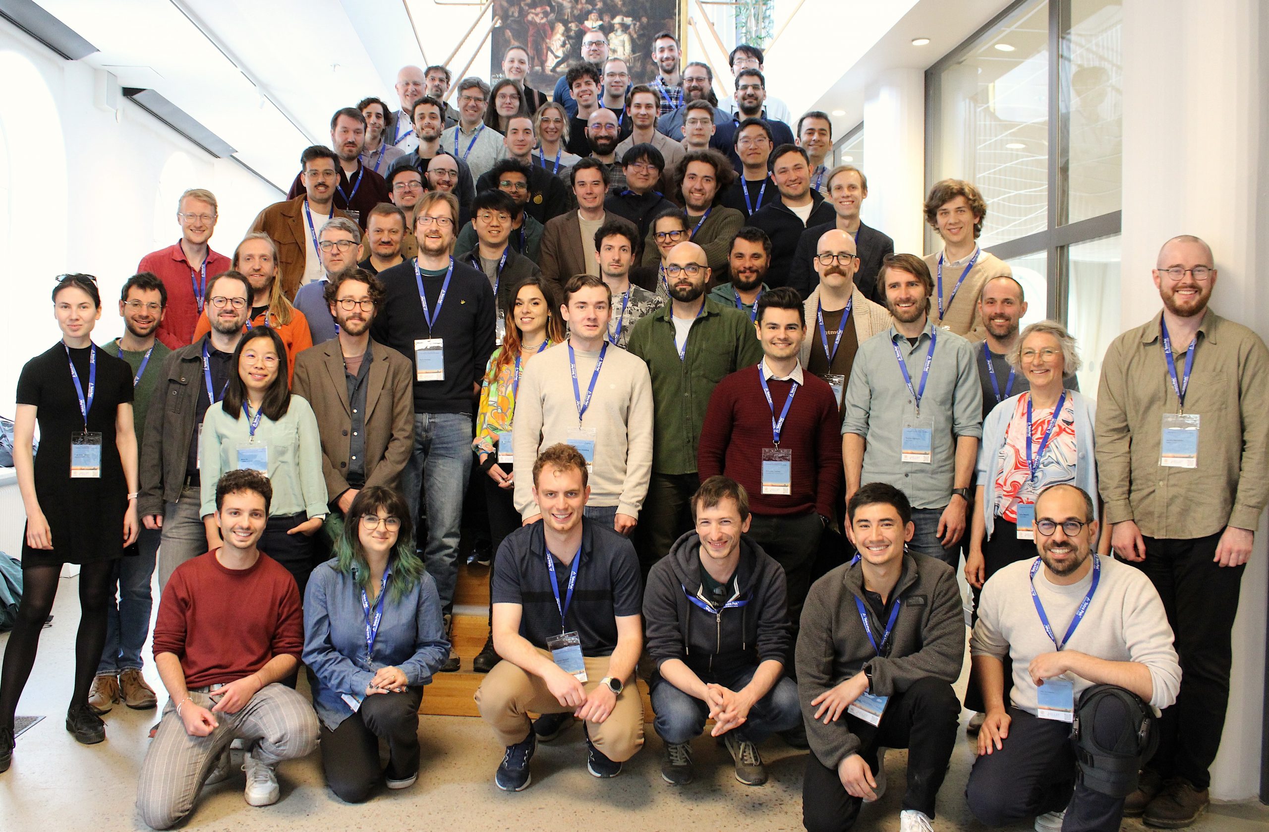 Participants in the ELLIIT Optimization for Learning symposium standing together for a group photo in Lund